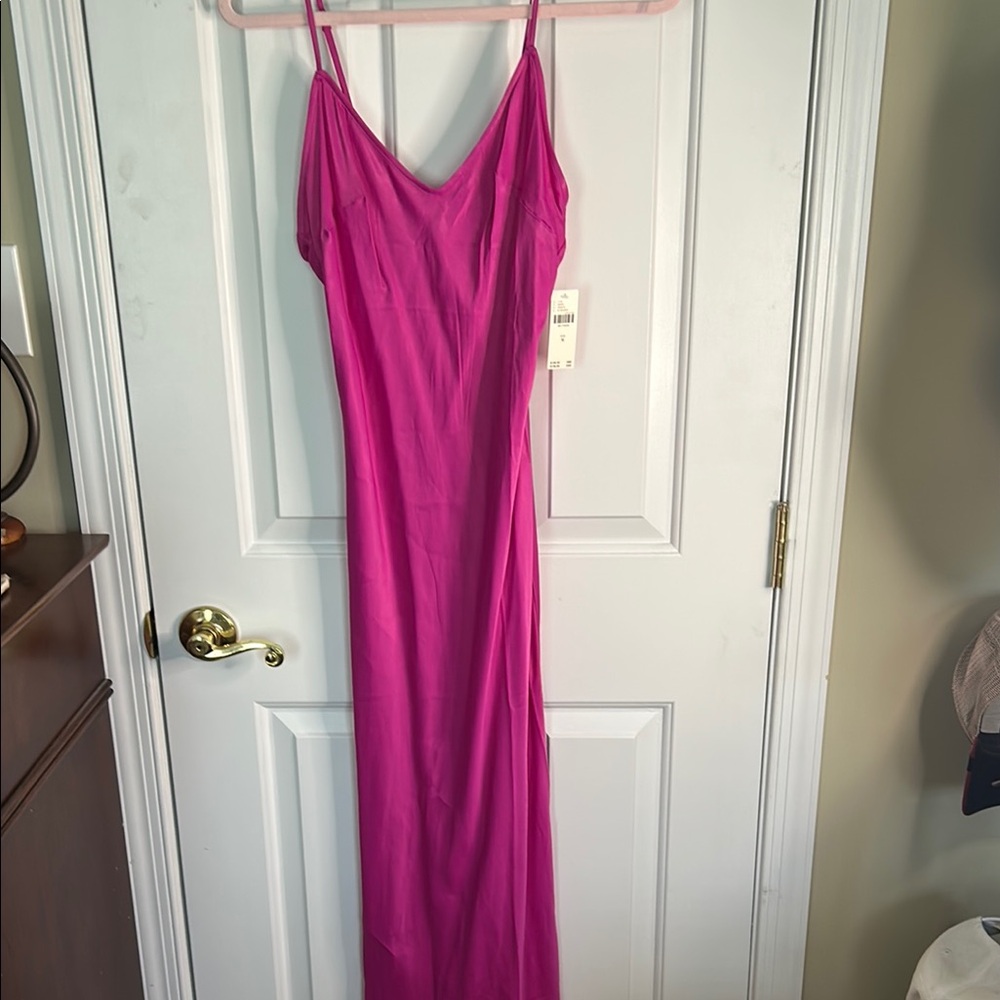 Anthropologie Pink Maxi Dress